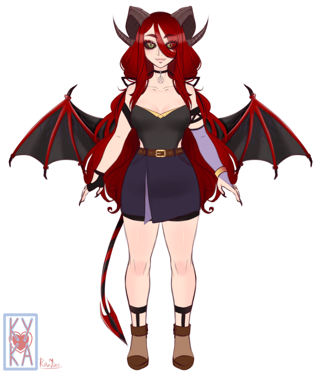 Flat colour sketch example